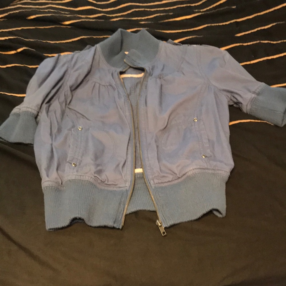 Cute blue utility jacket